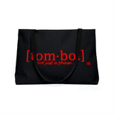 Tomboi Classic Black Weekender Tote Bag