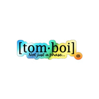 Tomboi Holographic Die-cut Stickers