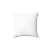 Spun Polyester Square Pillow w/ Classic Logo