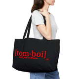 Tomboi Classic Black Weekender Tote Bag