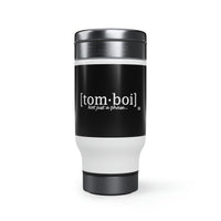 Tomboi Stainless Steel Travel Mug with Handle, 14oz